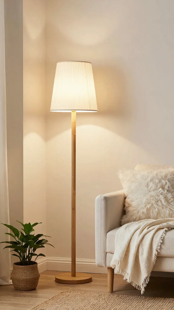 10 Nursery Floor Lamp Ideas for a Warm Soft Ambient Baby Room Light - 1. Bamboo Bliss: Nature’s Touch 1
