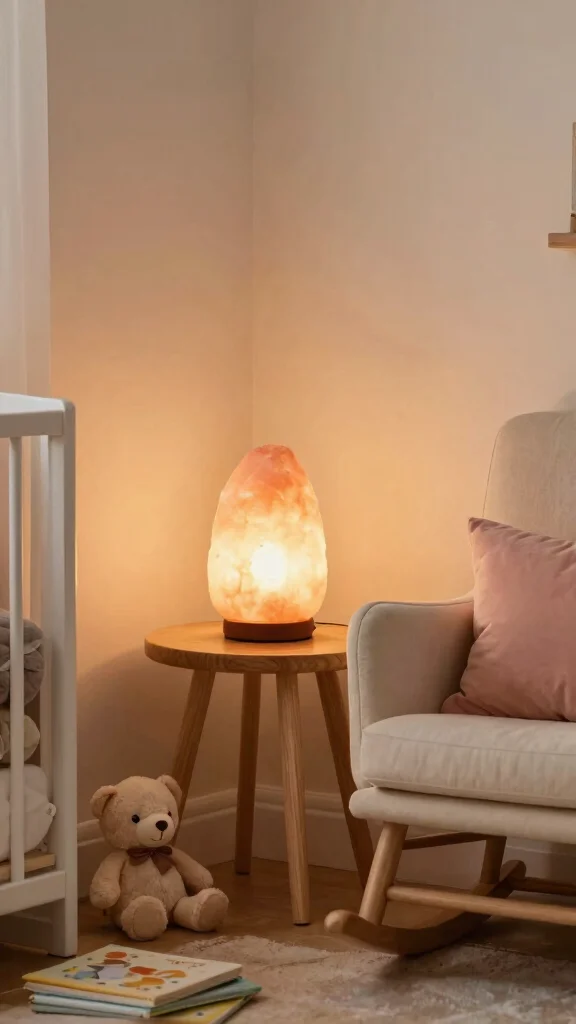 10 Nursery Floor Lamp Ideas for a Warm Soft Ambient Baby Room Light - 2. Softly Glowing Salt Lamps 1