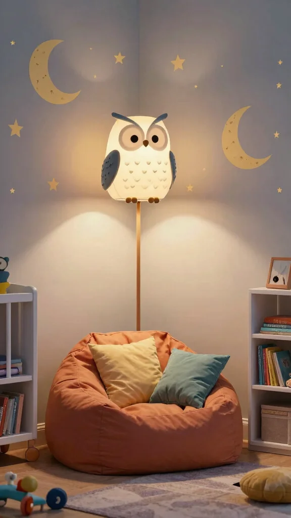 10 Nursery Floor Lamp Ideas for a Warm Soft Ambient Baby Room Light - 5. Whimsical Wonders: Themed Lamps 1
