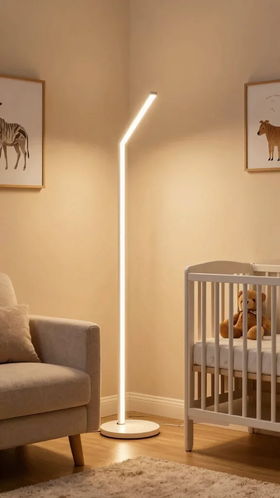 10 Nursery Floor Lamp Ideas for a Warm Soft Ambient Baby Room Light - 8. Eco-Friendly LED Lamps 1