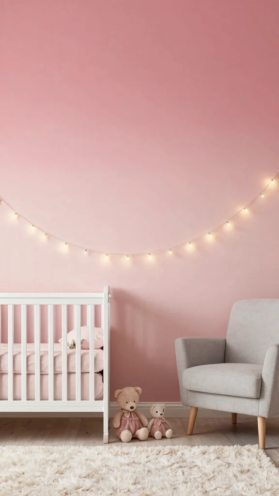 10 Nursery Half-Wall Ideas for a Two-Tone Classic Paint Finish - 5. Soft Ombre for a Dreamy Effect 1