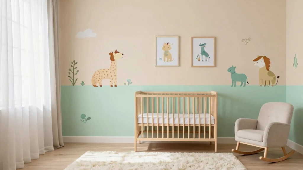 10 Nursery Half-Wall Ideas for a Two-Tone Classic Paint Finish