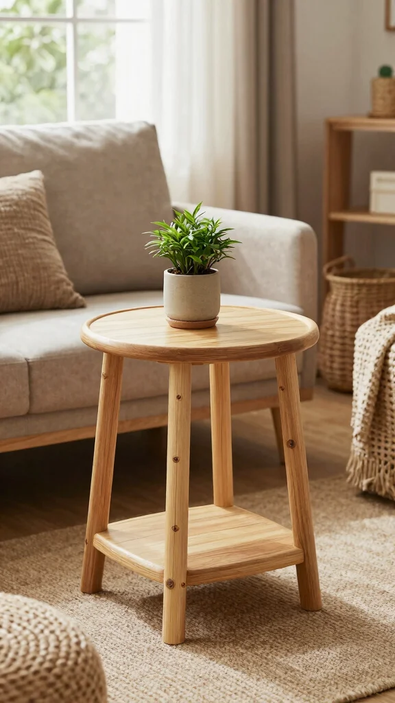 10 Nursery Side Table Ideas for a Functional Styled Glider Companion - 6. Eco-Friendly Materials 1