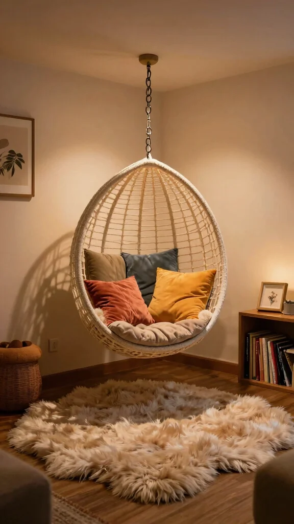 11 80s Aesthetic Basement Ideas for a Bold Colorful Retro Space - 10. Cozy Areas for Relaxation 1