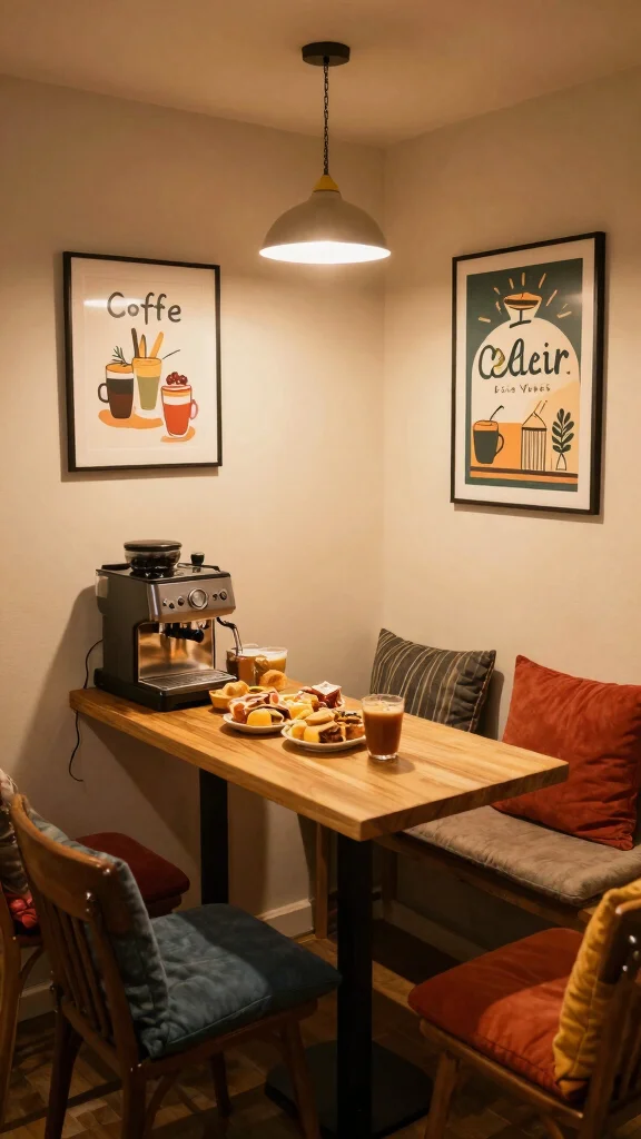 11 Basement Kids Hangout Ideas for a Fun Cozy Space Teens Will Love - 10. DIY Mini Café 1