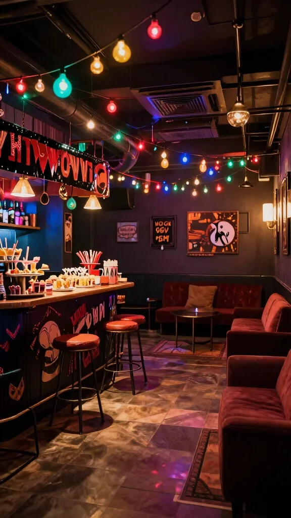 11 Basement Kids Hangout Ideas for a Fun Cozy Space Teens Will Love - 11. Themed Party Zone 1