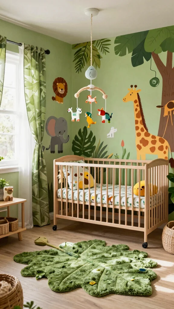 11 Boy Nursery Decor Ideas for a Playful Personalized Space - 1. Jungle Safari Adventure 1