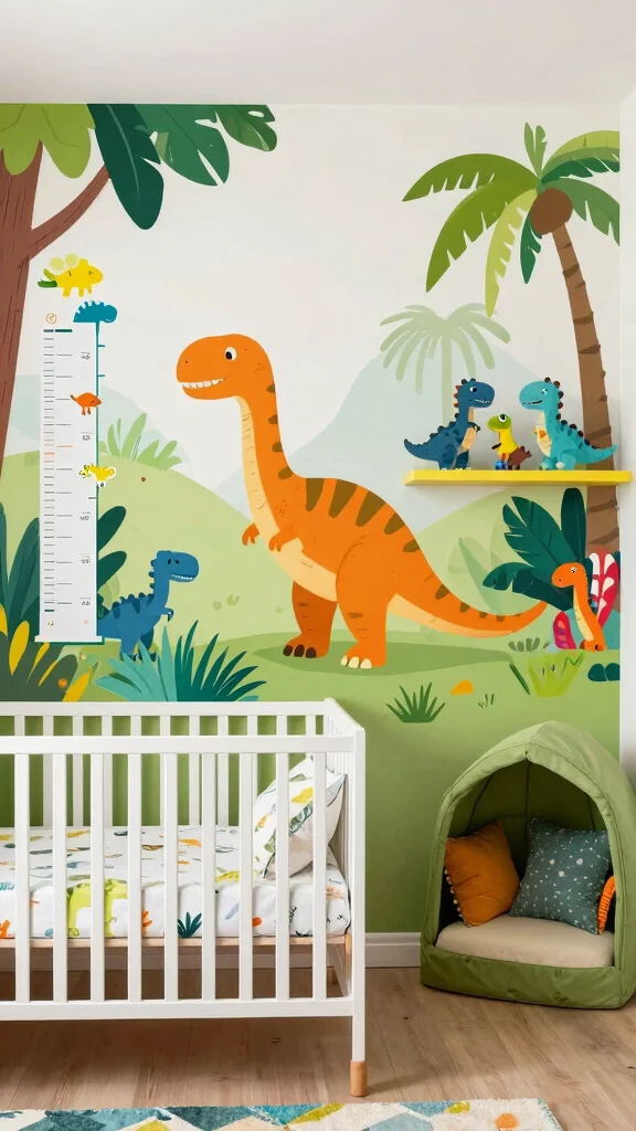 11 Boy Nursery Decor Ideas for a Playful Personalized Space - 5. Dinosaur Delight 1