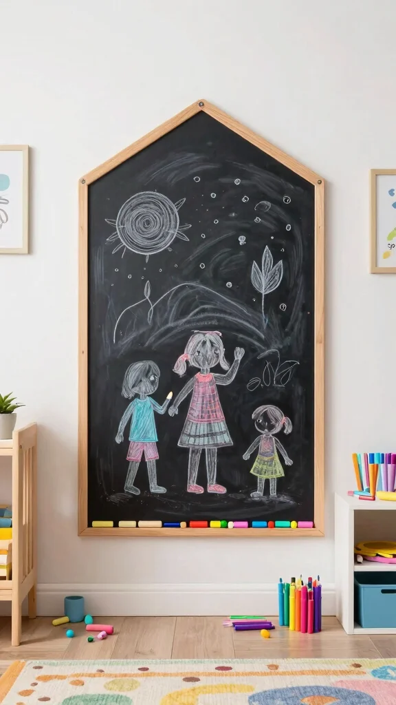 11 Girl Nursery Decor Concepts for a Dreamy Personalized Space - 10. Interactive Art Boards 1