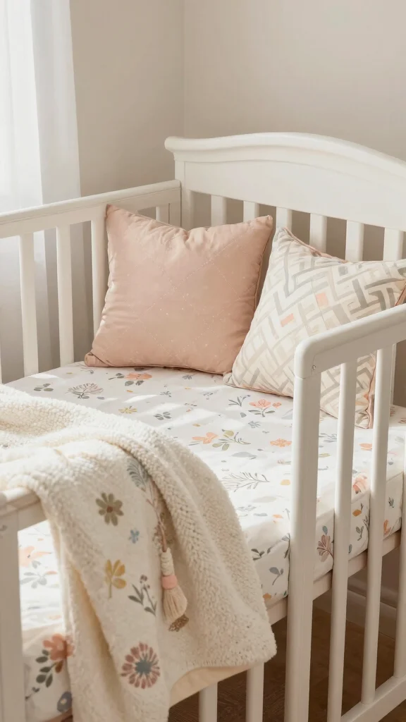 11 Girl Nursery Decor Concepts for a Dreamy Personalized Space - 11. Dreamy Crib Bedding 1