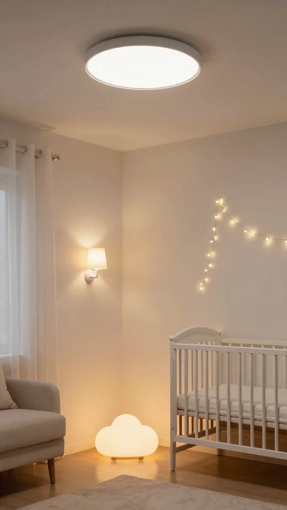 11 Girl Nursery Decor Concepts for a Dreamy Personalized Space - 9. Soft Lighting Options 1