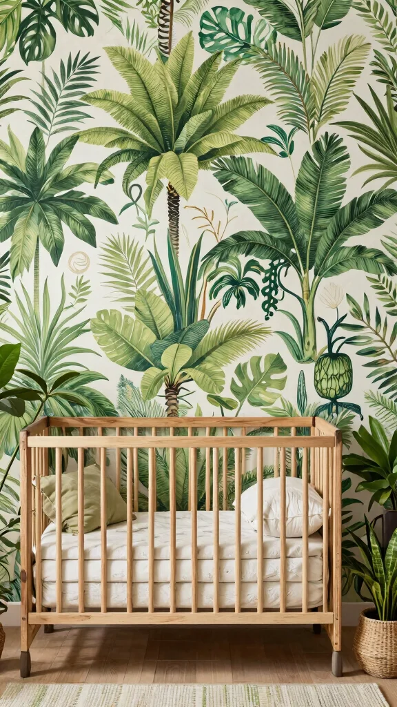 11 Jungle Nursery Wallpaper Ideas for a Lush Tropical Baby Room - 11. Eco-Friendly Jungle Concepts 1