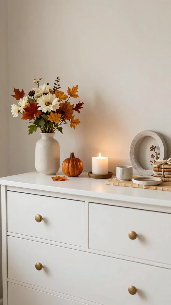 11 Nursery Dresser Decor Ideas for a Styled Beautiful Baby Room - 9. Seasonal Decor Updates 1