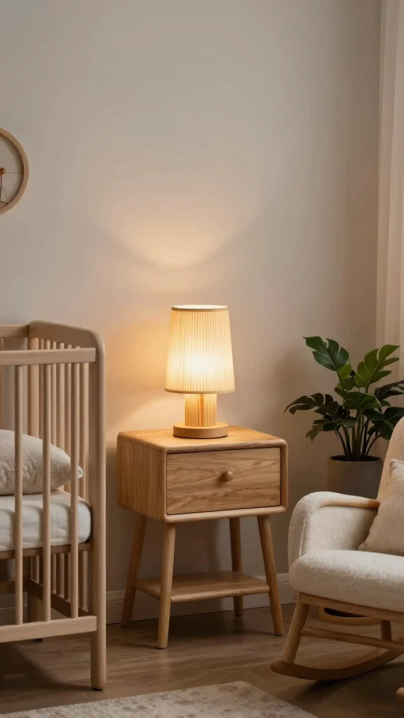 11 Nursery Lamp Ideas for a Warm Ambient Functional Baby Room - 3. Bamboo Table Lamp 1