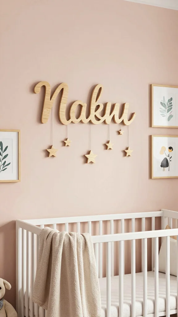 11 Nursery Name Decor Ideas for a Personal Styled Baby Room - 1. Custom Name Signs 1