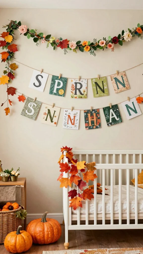 11 Nursery Name Decor Ideas for a Personal Styled Baby Room - 11. Seasonal Decor Switch-Ups 1