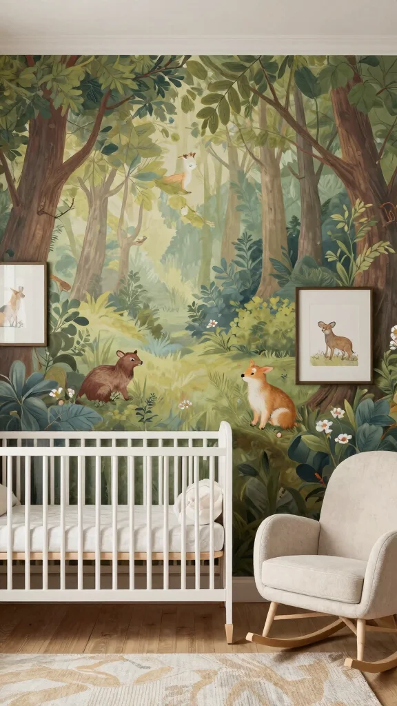 11 Nursery Name Decor Ideas for a Personal Styled Baby Room - 4. Themed Wall Murals 1