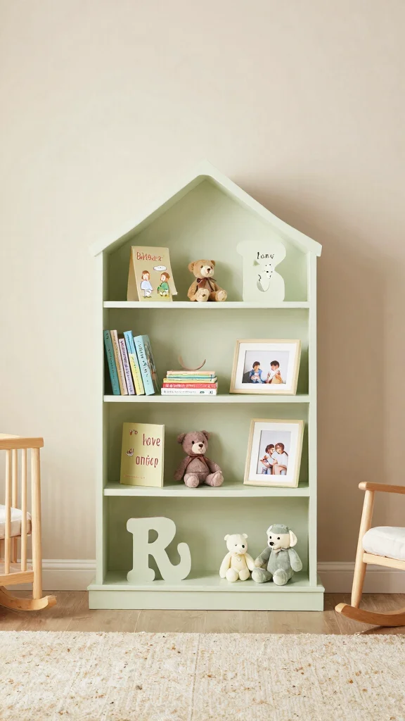 11 Nursery Name Decor Ideas for a Personal Styled Baby Room - 6. Personalized Shelving Units 1