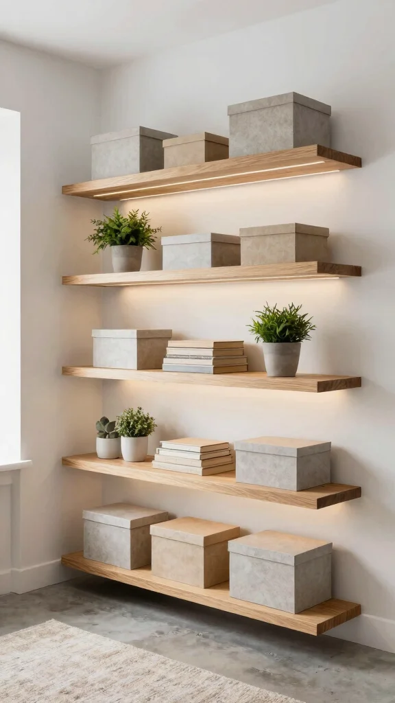 11 Storage Room Architecture Plan Ideas for a Well-Designed Space - 1. Open Shelving Elegance 1