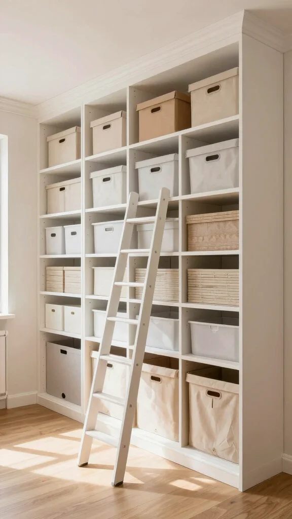11 Storage Room Architecture Plan Ideas for a Well-Designed Space - 3. Vertical Storage Mastery 1