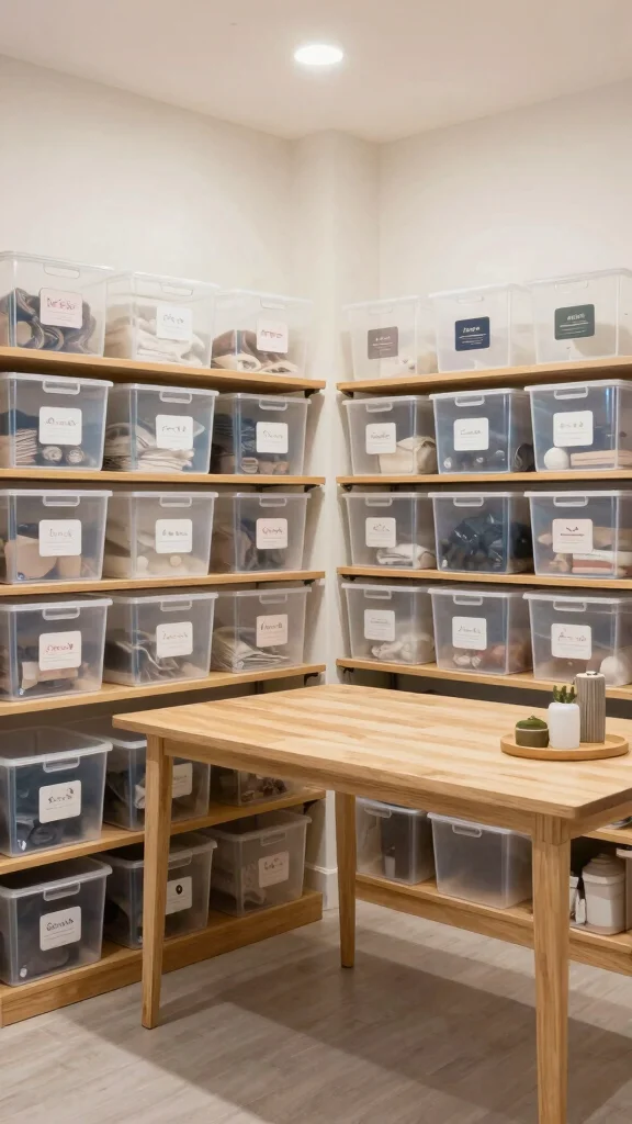 11 Storage Room Architecture Plan Ideas for a Well-Designed Space - 5. Smart Labeling Techniques 1