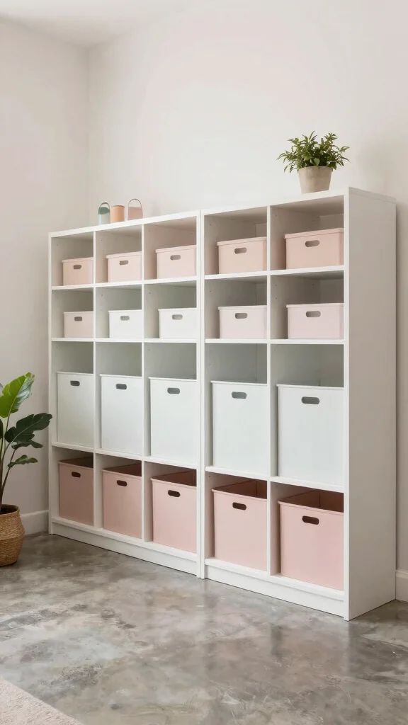 11 Storage Room Architecture Plan Ideas for a Well-Designed Space - 7. Minimalist Color Palette 1