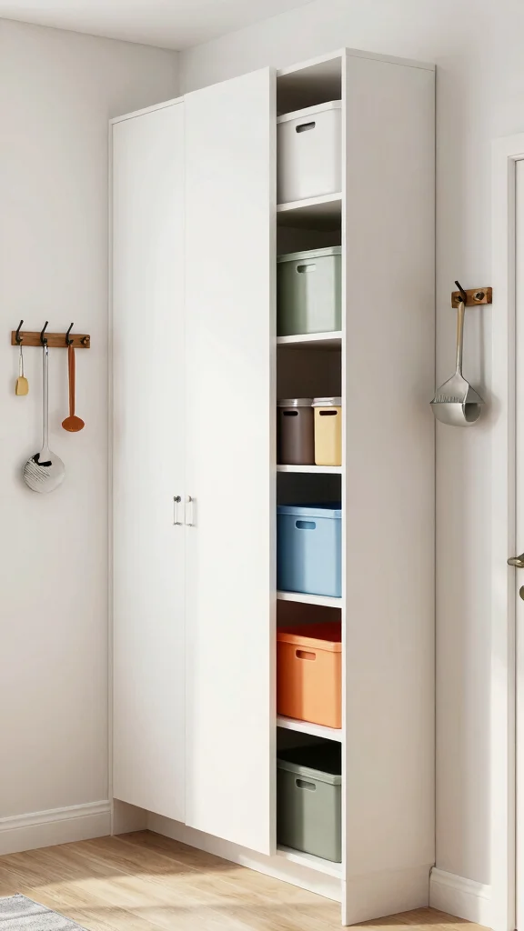 11 Storage Room Cabinet Organization Ideas for a Polished Functional Space - 4. Vertical Storage Solutions 1