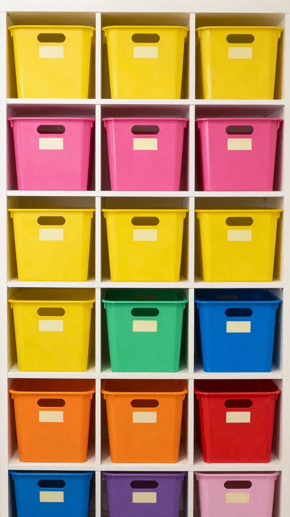 11 Storage Room Cabinet Organization Ideas for a Polished Functional Space - 5. Color-Coded Organization 1