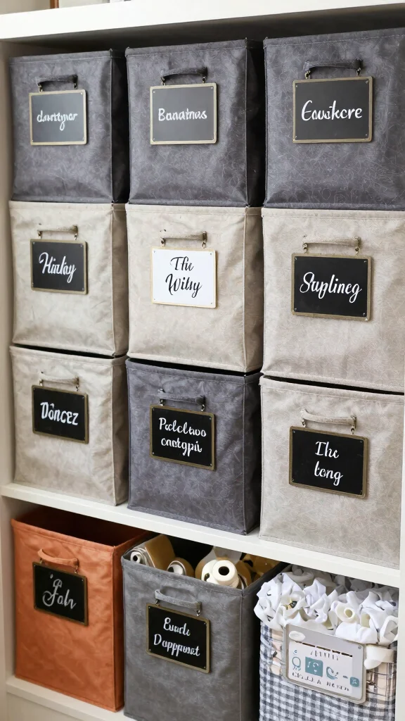 11 Storage Room Cabinet Organization Ideas for a Polished Functional Space - 7. Creative Labeling Techniques 1