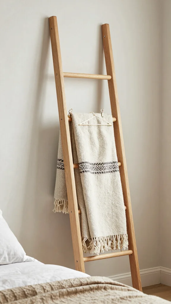 11 Storage Room Nook Ideas for a Compact Clever Hidden Storage Space - 6. Stylish Ladder Racks 1