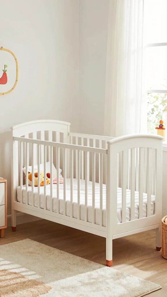 11 Storage Room Nursery Ideas for a Dual-Purpose Baby and Storage Space - 6. Convertible Crib to Toddler Bed 1