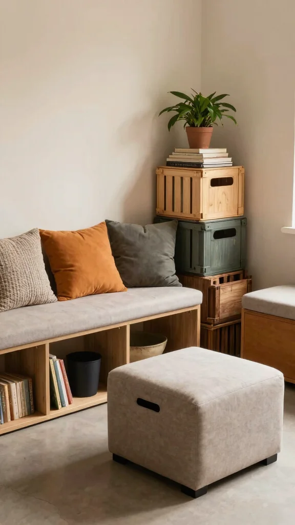 11 Storage Room Remodel Ideas for a Functional Beautiful Transformation - 2. Multi-Functional Furniture 1