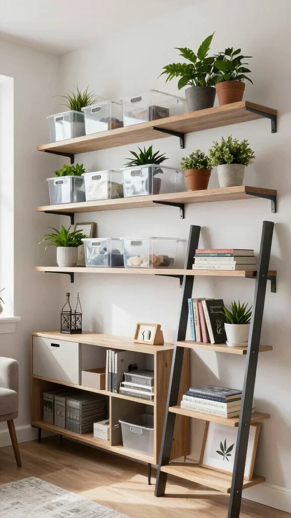 11 Storage Room Remodel Ideas for a Functional Beautiful Transformation - 3. Clever Shelving Solutions 1