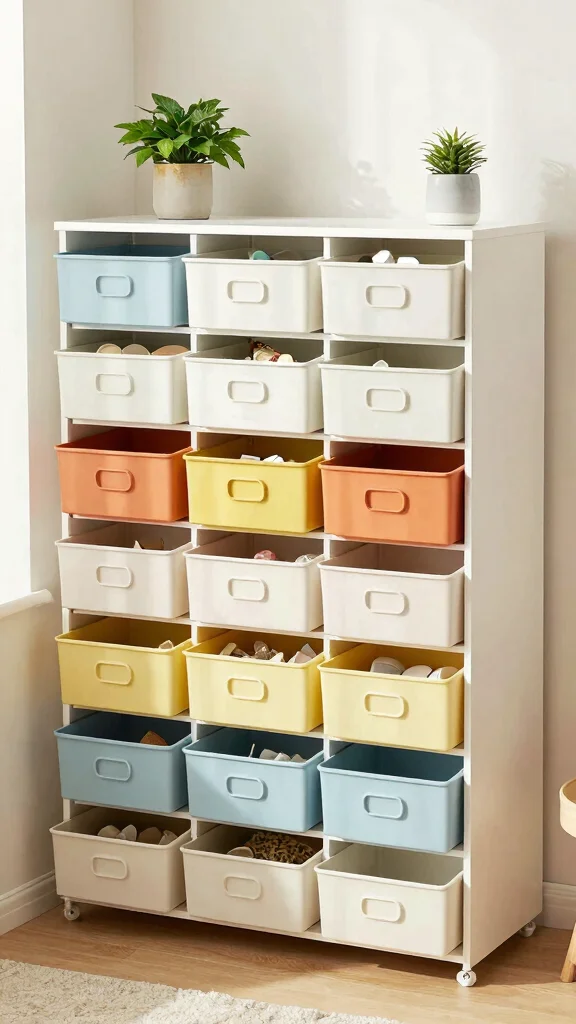 11 Storage Room Renovation Ideas for a Refreshed Organized Space - 6. Add Drawer Units for Smaller Items 1
