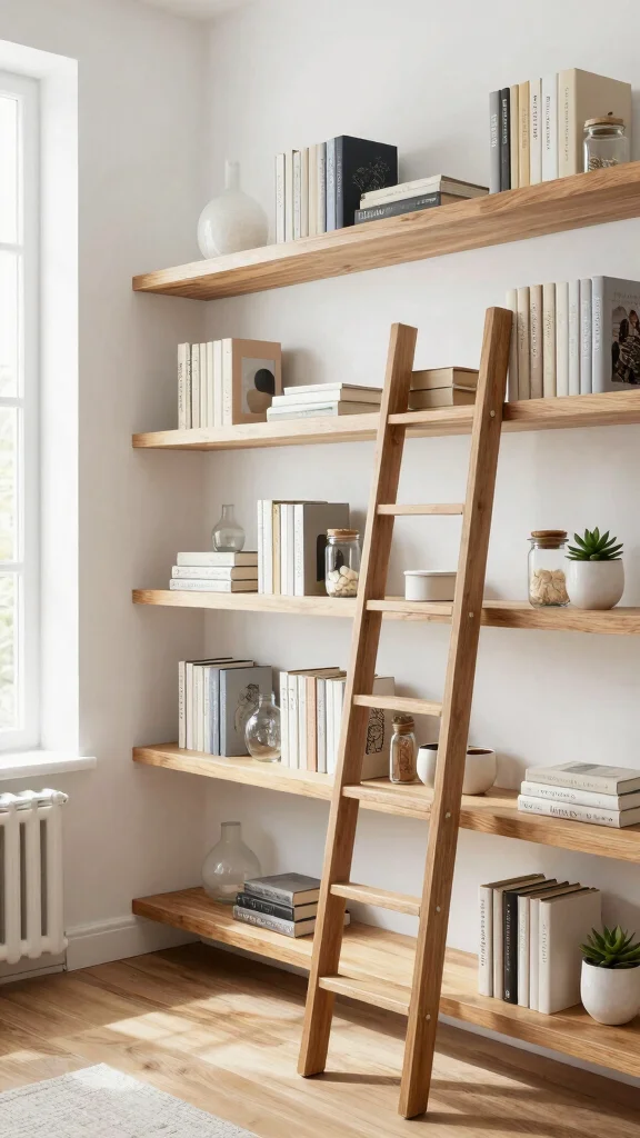 12 Aesthetic Storage Room Ideas for a Stylish Organized Space - 1. Sleek Floating Shelves 1