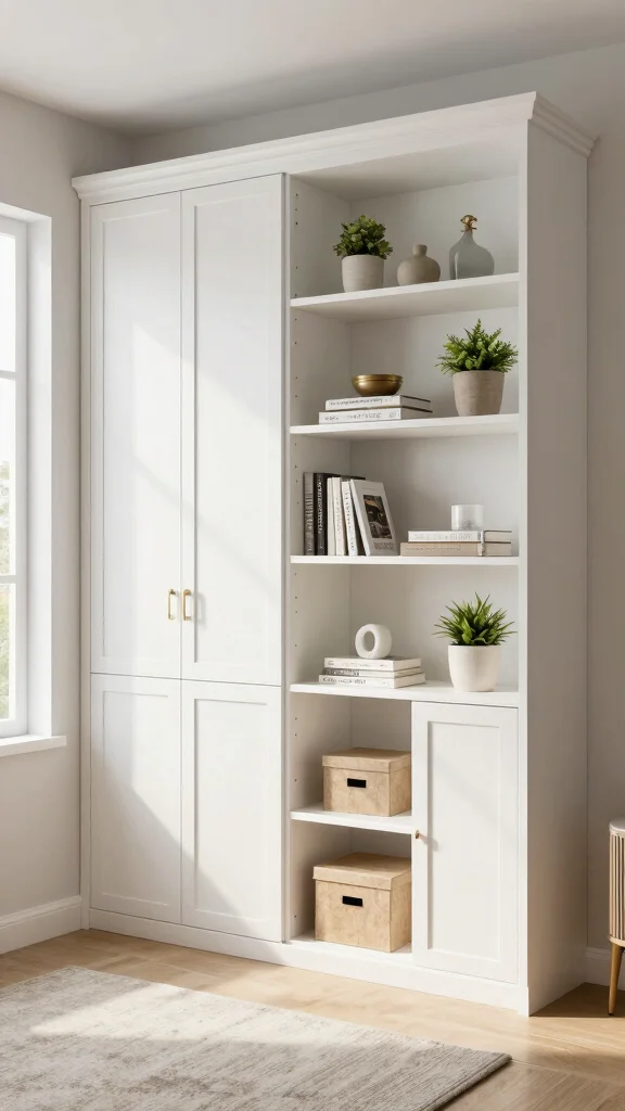 12 Aesthetic Storage Room Ideas for a Stylish Organized Space - 6. Built-in Cabinets 1