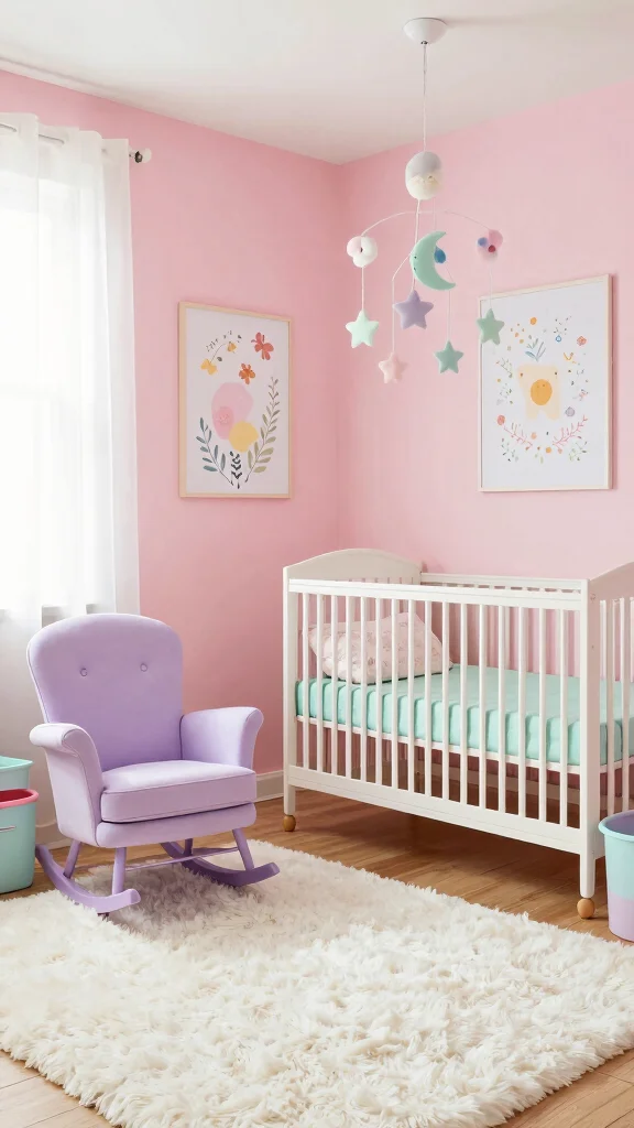 12 Baby Girl Nursery Ideas for a Sweet Stylish Baby Room - 1. Pastel Dreamland 1