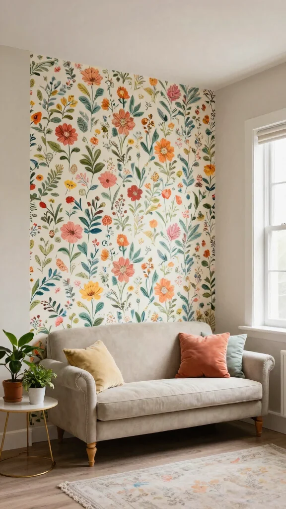 12 Basement Accent Wall Ideas for Color, Texture, and Drama - 5. Wallpaper Wonders 1