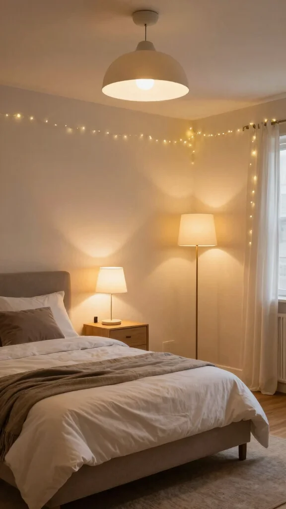 12 Basement Guest Bedroom Ideas for a Welcoming Comfortable Space - 5. Incorporate Stylish Lighting Solutions 1