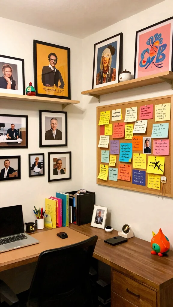 12 Basement Home Office Ideas for a Quiet Productive Workspace - 4. Personalize Your Space 1