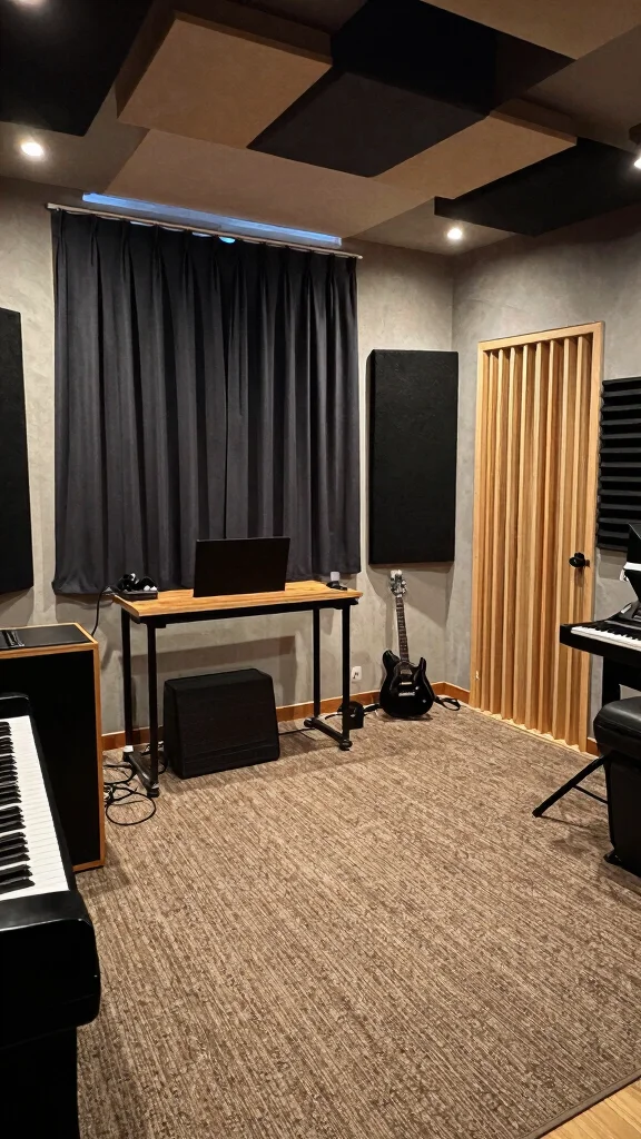 12 Basement Music Studio Ideas for a Soundproofed Creative Space - 10. Soundproof Your Space Effectively 1
