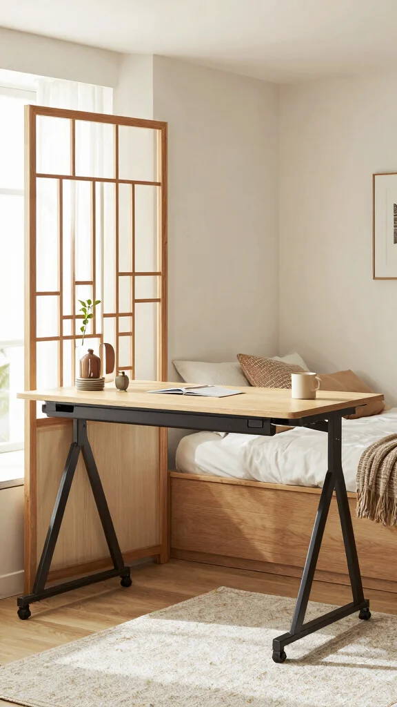 12 Basement Office Design Ideas for a Focused Beautiful Workspace - 5. Functional Dual Space 1