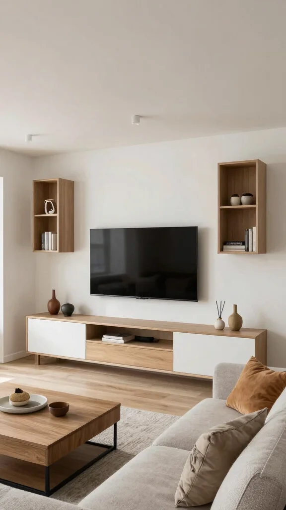 12 Basement TV Wall Ideas for a Sleek Styled Entertainment Focal Point - 7. Multi-Functional Furniture 1