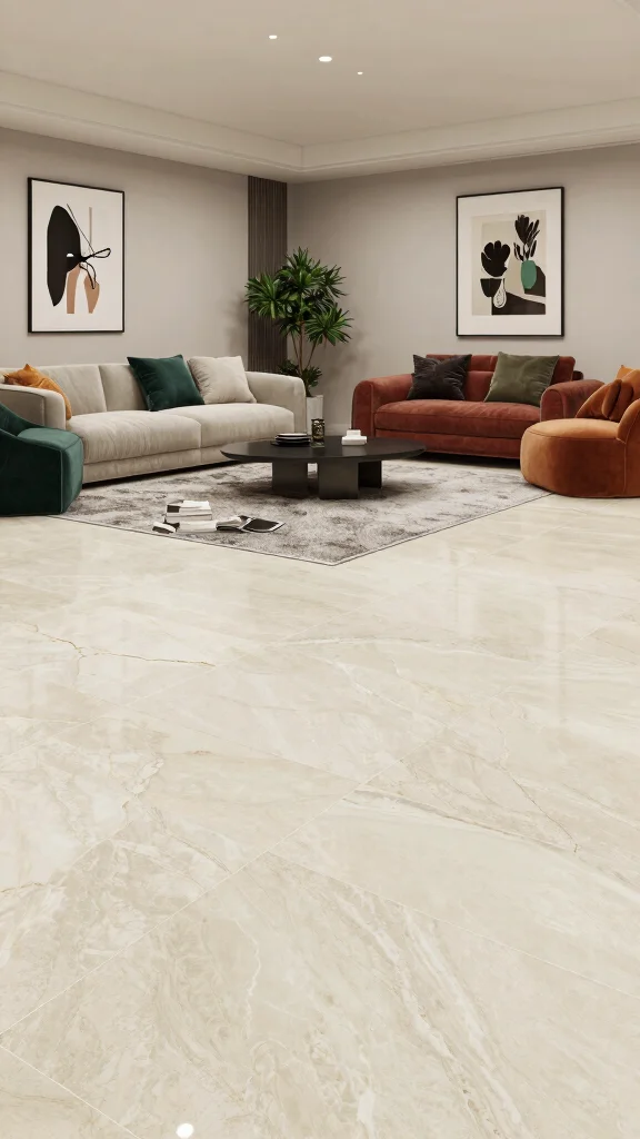 12 Basement Tile Floor Ideas for a Durable Beautiful Lower Level - 4. Porcelain Tiles for Versatile Style 1