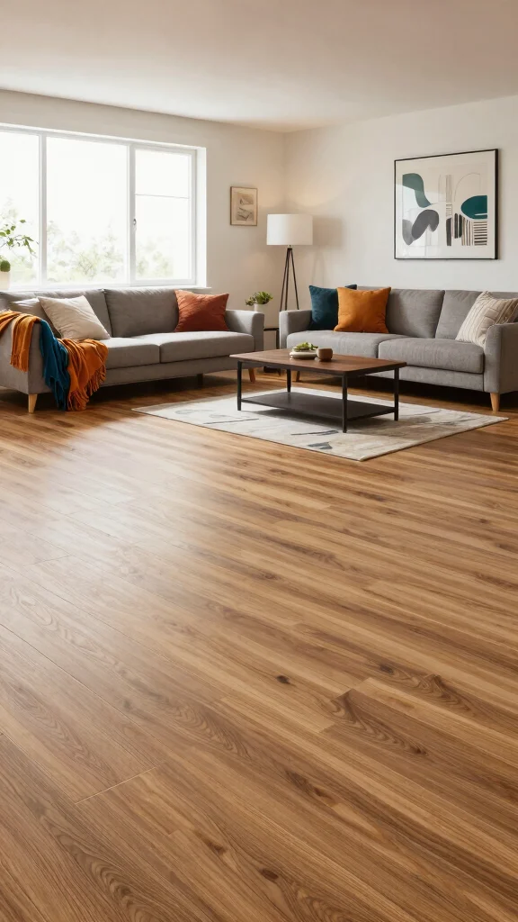 12 Basement Tile Floor Ideas for a Durable Beautiful Lower Level - 6. Luxury Vinyl Tiles (LVT) 1