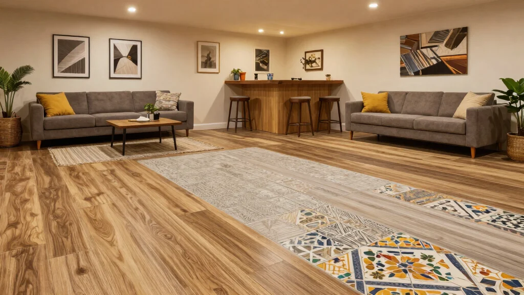 12 Basement Vinyl Flooring Ideas for a Waterproof Stylish Floor