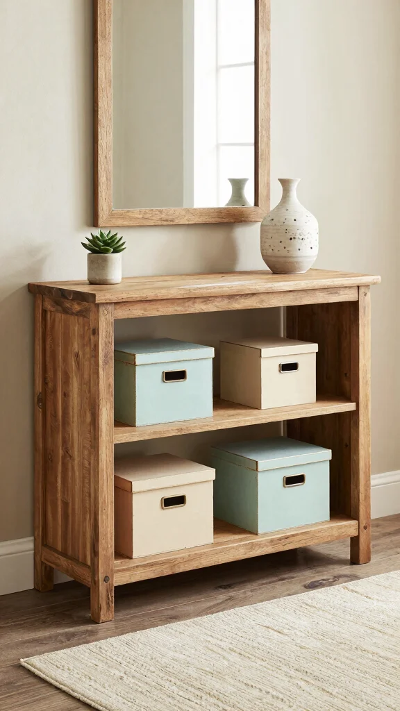 12 Entryway Storage Room Ideas for a Clutter-Free Welcoming Home - 1. Multi-Functional Console Table 1