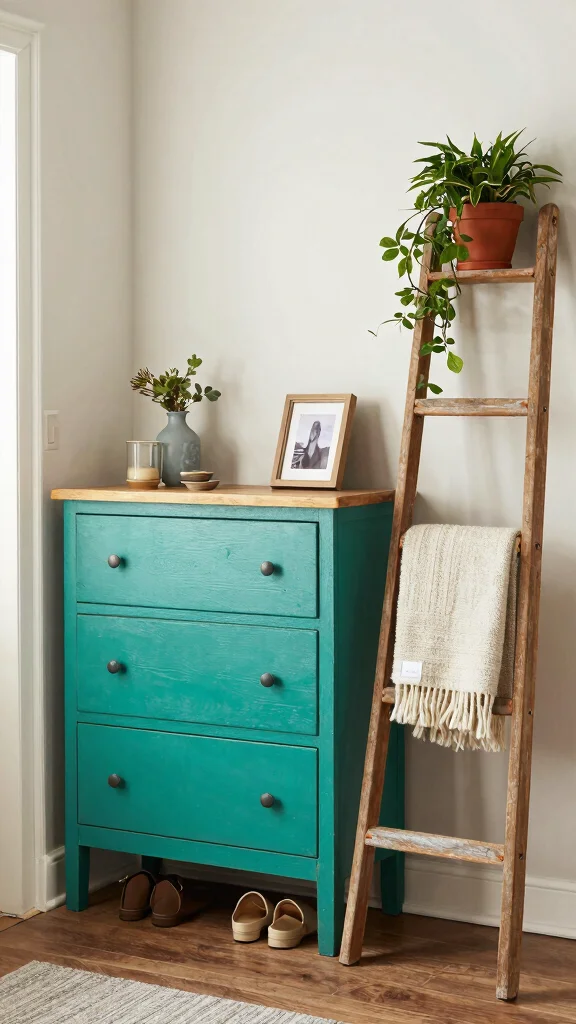 12 Entryway Storage Room Ideas for a Clutter-Free Welcoming Home - 11. Repurposed Furniture 1