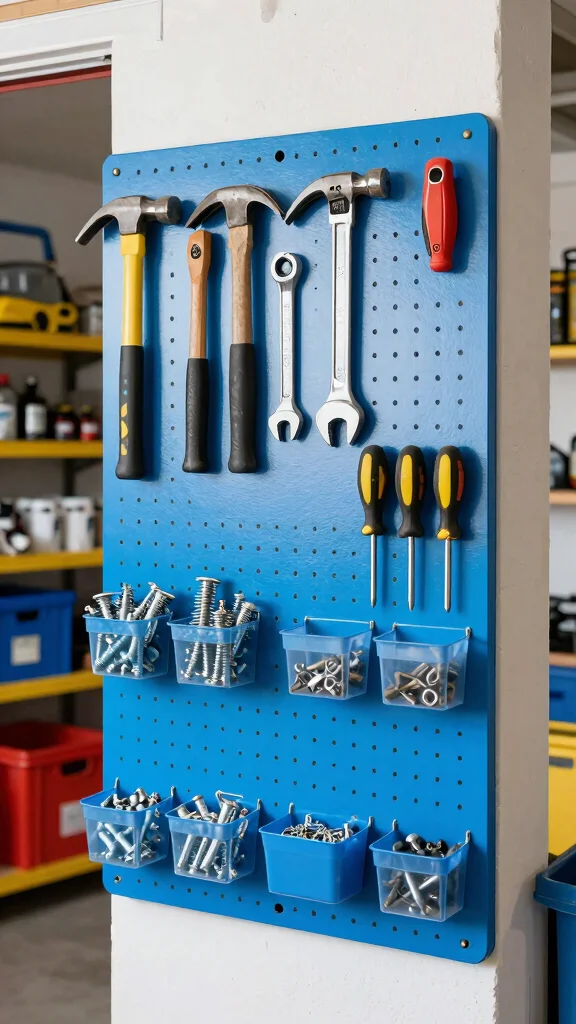 12 Garage Storage Room Ideas for a Tidy Heavy-Duty Organized Space - 1. Versatile Pegboard Systems 1