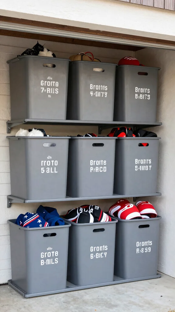 12 Garage Storage Room Ideas for a Tidy Heavy-Duty Organized Space - 12. Seasonal Rotating Storage 1